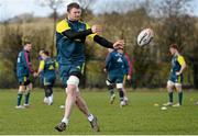 27 February 2014; Munster's Donnacha Ryan in action during squad training ahead of their Celtic League 2013/14, Round 16, game against Scarlets on Saturday. Munster Rugby Squad Training, Cork Institute of Technology, Bishopstown, Cork. Picture credit: Diarmuid Greene / SPORTSFILE