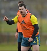 27 February 2014; Munster's Damien Varley during squad training ahead of their Celtic League 2013/14, Round 16, game against Scarlets on Saturday. Munster Rugby Squad Training, Cork Institute of Technology, Bishopstown, Cork. Picture credit: Diarmuid Greene / SPORTSFILE