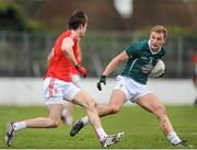 2 March 2014; Tommy Moolick, Kildare, in action against Conor Grugan, Tyrone. Allianz Football League, Division 1, Round 3, Kildare v Tyrone, St Conleth's Park, Newbridge, Co. Kildare. Picture credit: Piaras Ó Mídheach / SPORTSFILE