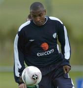 14 August 2005; Clinton Morrison, Republic of Ireland, in action during squad training. Malahide FC, Malahide, Dublin. Picture credit; David Maher / SPORTSFILE