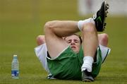 15 August 2005; Andy O'Brien, Republic of Ireland, during squad training. Malahide FC, Gannon Park, Malahide, Dublin. Picture credit; Brendan Moran / SPORTSFILE