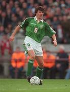 10 November 1996; Roy Keane, Republic of Ireland, World Cup Qualifier, Republic of Ireland v Iceland, Lansdowne Road, Dublin. Picture credit; David Maher / SPORTSFILE