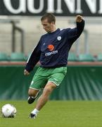 16 August 2005; Liam Miller, Republic of Ireland, in action during squad training. Lansdowne Road, Dublin. Picture credit; David Maher / SPORTSFILE