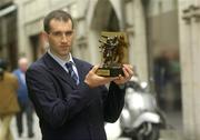 15 August 2005; Sean McMahon, Clare hurler, who was presented with the Vodafone Player of the Month award for the month of July. Clarendon St, Dublin. Picture credit; Damien Eagers / SPORTSFILE