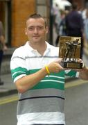 15 August 2005; Paddy Bradley, Derry footballer, who was presented with the Vodafone Player of the Month awards for the month of July. Westbury Hotel, Dublin. Picture credit; Damien Eagers / SPORTSFILE