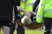 19 August 2005; Connacht's Mark McHugh is stretchered off the field with an injury. Connacht Pre-Season Friendly 2005-2006, Connacht v Leicester Tigers, Sportsground, Galway. Picture credit; Damien Eagers / SPORTSFILE