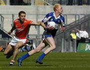 20 August 2005; Padraig Clancy, Laois, in action against Paul McGrane, Armagh, Bank of Ireland All-Ireland Senior Football Championship Quarter-Final, Armagh v Laois, Croke Park, Dublin. Picture credit; Damien Eagers / SPORTSFILE