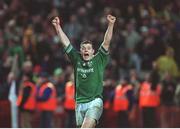 9 November 2002; Ireland captain Brian O'Driscoll celebrates victory over Australia at the final whistle. Ireland v Australia, International Rugby Friendly, Lansdowne Road, Dublin. Picture credit; Brendan Moran / SPORTSFILE