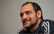 7 March 2014; Italy's Marco Bortolami during a press conference ahead of their side's RBS Six Nations Rugby Championship match against Ireland on Saturday. Italy Rugby Press Conference, The Westin Hotel, Dublin. Picture credit: Ramsey Cardy / SPORTSFILE