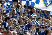 20 August 2005; Laois supporters cheer on their team during the game. Bank of Ireland All-Ireland Senior Football Championship Quarter-Final, Armagh v Laois, Croke Park, Dublin. Picture credit; David Maher / SPORTSFILE