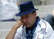 27 August 2005; A dejected  Dublin supporter at the end of the game. Bank of Ireland All-Ireland Senior Football Championship Quarter-Final Replay, Dublin v Tyrone, Croke Park, Dublin. Picture credit; David Maher / SPORTSFILE