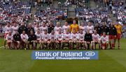 27 August 2005; The Tyrone panel. Bank of Ireland All-Ireland Senior Football Championship Quarter-Final Replay, Dublin v Tyrone, Croke Park, Dublin. Picture credit; David Maher / SPORTSFILE