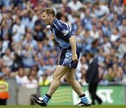 27 August 2005; Dessie Farrell, Dublin, reacts after scoring a goal. Bank of Ireland All-Ireland Senior Football Championship Quarter-Final Replay, Dublin v Tyrone, Croke Park, Dublin. Picture credit; Damien Eagers / SPORTSFILE