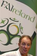 4 September 2005; Republic of Ireland manager Brian Kerr speaks during a press conference after squad training. Portmarnock Hotel and Golf Links, Portmarnock, Dublin. Picture credit; Pat Murphy / SPORTSFILE