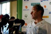 6 September 2005; Brian Kerr, Republic of Ireland manager, during a press conference after squad training. Lansdowne Road, Dublin. Picture credit; David Maher / SPORTSFILE