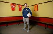 11 March 2014; Castlebar Mitchels captain Donal Newcombe during a press conference ahead of their AIB GAA Football All-Ireland Senior Championship Final against St Vincent's on Monday the 17th of March. An Sportlainn Complex, Castlebar, Co. Mayo. Picture credit: Barry Cregg / SPORTSFILE