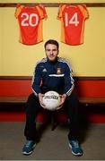 11 March 2014; Ger McDonagh, Castlebar Mitchels, during a press conference ahead of their AIB GAA Football All-Ireland Senior Championship Final against St Vincent's on Monday the 17th of March. An Sportlainn Complex, Castlebar, Co. Mayo. Picture credit: Barry Cregg / SPORTSFILE