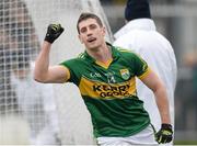 16 March 2014; Paul Geaney, Kerry, celebrates after scoring a goal for his side. Allianz Football League, Division 1, Round 5, Kildare v Kerry, St Conleth's Park, Newbridge, Co. Kildare. Picture credit: Pat Murphy / SPORTSFILE