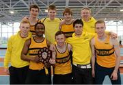 16 March 2014; Leevale A.C., Co. Cork, who won the Men's League at the Woodie’s DIY Indoor Track and Field League Final. Athlone Institute of Technology International Arena, Athlone, Co. Westmeath. Photo by Sportsfile