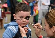 17 March 2014; Jake McConnell, age 4, from Citywest, Dublin, during the AIB GAA Club Finals Funzone, Croke Park, Dublin. Picture credit: Ray McManus / SPORTSFILE