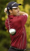 17 September 2005; Padraig Harrington, watches his drive from the 5th tee box during the Irish PGA Championship at the Irish PGA National. Palmerstown House, Johnston, Co. Kildare. Picture credit; Matt Browne / SPORTSFILE