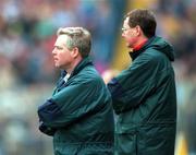25 April 1999; Armagh joint managers Brian McAlinden, left, and Brian Canavan during the Church & General National Football League Division 1 Semi-Final match between Armagh and Dublin at Croke Park in Dublin. Photo by Damien Eagers/Sportsfile