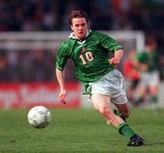 28 April 1999; David Connolly of Republic of Ireland during the International friendly match between Republic of Ireland and Sweden at Lansdowne Road in Dublin. Photo by David Maher/Sportsfile