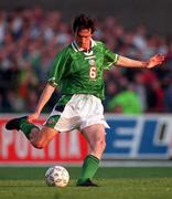 28 April 1999; Gary Breen of Republic of Ireland during the International friendly match between Republic of Ireland and Sweden at Lansdowne Road in Dublin. Photo By Brendan Moran/Sportsfile