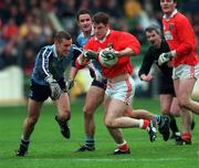 25 April 1999; Paul McGrane of Armagh in action against Ciaran Whelan of Dublin during the Church & General National Football League Division 1 Semi-Final match between Armagh and Dublin at Croke Park in Dublin. Photo by Damien Eagers/Sportsfile