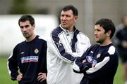 6 October 2005; Northern Ireland manager Laurie Sanchez during squad training. Newforge Training Ground, Belfast. Picture credit: Oliver McVeigh / SPORTSFILE