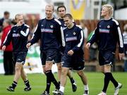 6 October 2005; Colin Murdock, David Healy, Chris Brunt and Andy Smith, Northern Ireland, in action during squad training. Newforge Training Ground, Belfast. Picture credit: Oliver McVeigh / SPORTSFILE