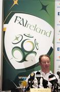 7 October 2005; Republic of Ireland manager Brian Kerr, speaking at press conference, ahead of the 2006 FIFA World Cup Qualifier against Cyprus. St. Raphael Hotel, Limassol, Cyprus. Picture credit: David Maher / SPORTSFILE