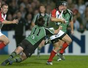 7 October 2005; David Humphreys, Ulster, is tackled by Conor McPhillips, Connacht. Celtic League 2005-2006, Group A, Ulster v Connacht, Ravenhill, Belfast. Picture credit: Matt Browne / SPORTSFILE