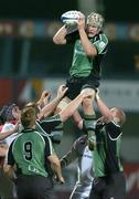 7 October 2005; Andrew Farley, Connacht, takes the ball in a lineout against Ulster. Celtic League 2005-2006, Group A, Ulster v Connacht, Ravenhill, Belfast. Picture credit: Matt Browne / SPORTSFILE