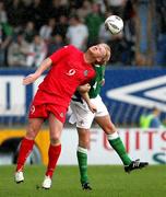8 October 2005; Colin Murdock, Northern Ireland, in action against John Hartson, Wales. FIFA 2006 World Cup Qualifier, Northern Ireland v Wales, Windsor Park, Belfast. Picture credit: Oliver McVeigh / SPORTSFILE