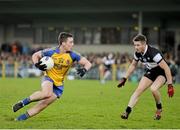 22 March 2014; John McManus, Roscommon, in action against Cian Breheny, Sligo. Cadbury Connacht GAA Football U21 Championship, Semi-Final, Sligo v Roscommon, Markievicz Park, Sligo. Picture credit: Ramsey Cardy / SPORTSFILE