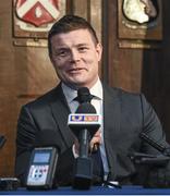 22 March 2014; Former Ireland Rugby International Brian O'Driscoll speaking during a press conferenceprior to him being awarded the Freedom of the City of Dublin. Mansion House, Dublin. Picture credit: Matt Browne / SPORTSFILE