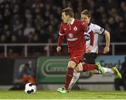 22 March 2014; Danny North, Sligo Rovers, in action against Dane Massey, Dundalk. Airtricity League Premier Division, Sligo Rovers v Dundalk, The Showgrounds, Sligo. Picture credit: Ramsey Cardy / SPORTSFILE