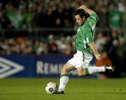 12 October 2005; Andy Reid, Republic of Ireland. FIFA 2006 World Cup Qualifier, Group 4, Republic of Ireland v Switzerland, Lansdowne Road, Dublin. Picture credit: Brian Lawless / SPORTSFILE