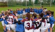 21 March 2014; The University of Limerick players in a huddle before the game. O'Connor Cup, Semi-Final, University of Limerick v University College Cork. Queen's University, Belfast, Co. Antrim. Picture credit: Oliver McVeigh / SPORTSFILE