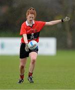 21 March 2014; Louise Ni Mhuircheartaigh, University College Cork. O'Connor Cup, Semi-Final, University of Limerick v University College Cork. Queen's University, Belfast, Co. Antrim. Picture credit: Oliver McVeigh / SPORTSFILE