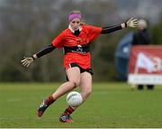 21 March 2014; Elaine Scally, University College Cork. O'Connor Cup, Semi-Final, University of Limerick v University College Cork. Queen's University, Belfast, Co. Antrim. Picture credit: Oliver McVeigh / SPORTSFILE