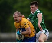 29 May 2016; Pat Burke of Clare in action against Stephen Cahill of Limerick during the Munster GAA Football Senior Championship quarter-final between Limerick and Clare at Gaelic Grounds in Limerick. Photo by Sam Barnes/Sportsfile