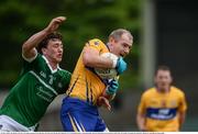 29 May 2016; Pat Burke of Clare in action against Cian Sheenan of Limerick during the Munster GAA Football Senior Championship quarter-final between Limerick and Clare at Gaelic Grounds in Limerick. Photo by Sam Barnes/Sportsfile