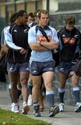 7 November 2005; Anton Oliver arrives before squad training. New Zealand squad training, Westmanstown Sports Centre, Dublin. Picture credit; Brendan Moran / SPORTSFILE