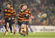 29 March 2014; Action from the half-time mini-games featuring Lansdowne RFC in action against Navan RFC during the Celtic League 2013/14 Round 18 match between Leinster and Munster at the Aviva Stadium, Lansdowne Road, Dublin. Picture credit: Brendan Moran / SPORTSFILE