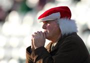 13 November 2005; Monaleen supporter John Grehan watching his side in action. Munster Club Senior Football Championship, Monaleen v St. Senans Kilkee, Gaelic Grounds, Limerick. Picture credit: Kieran Clancy / SPORTSFILE