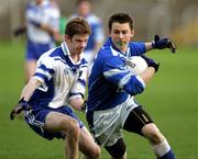 13 November 2005; Steven Johnston, Cavan Gaels, in action against Stephen Fitzpatrick, Latton. AIB Ulster Club Senior Football Championship Quater-Final, Cavan Gaels v Latton, Brewester Park, Enniskillen. Picture credit: Oliver McVeigh / SPORTSFILE