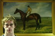 15 November 2005; New Ireland cap Andrew Trimble speaking at a press conference ahead of the International friendly Permanent TSB Test game against Australia. Citywest Hotel, Dublin. Picture credit: Brendan Moran / SPORTSFILE