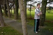 15 November 2005; New Ireland cap Andrew Trimble after a press conference ahead of the International friendly Permanent TSB Test game against Australia. Citywest Hotel, Dublin. Picture credit: Brendan Moran / SPORTSFILE